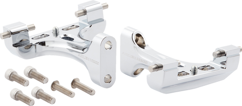 ARLEN NESS Forged Floorboard Mounts - Passenger - Chrome 410-034