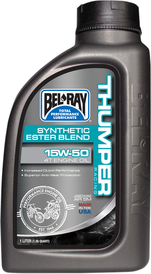 BEL-RAY Thumper Synthetic Blend 4T Oil - 15W-50 - 1L 99530-B1LW