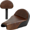 SADDLEMEN Lariat Solo Seat - Distressed Leather - 3.3 Gal Tank - XL '04-'22 807-11B-0041