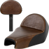 SADDLEMEN Lariat Solo Seat - Distressed Leather - 4.5 Gal Tank - XL '04-'22 807-03B-0041