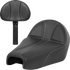 SADDLEMEN Dominator Seat - Black w/ Silver Stitching - XL '04-'22 807-03B-0042