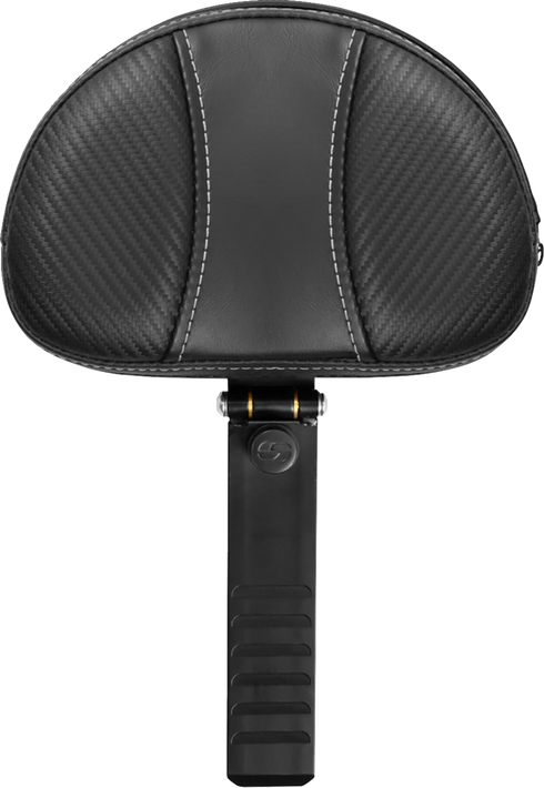 SADDLEMEN Backrest - Dominator - Carbon Fiber w/ Gray Stitching - XL '04-'22 15708D