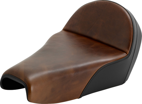 SADDLEMEN Lariat Solo Seat - Distressed Leather - 3.3 Gal Tank - XL '04-'22 807-11B-0041