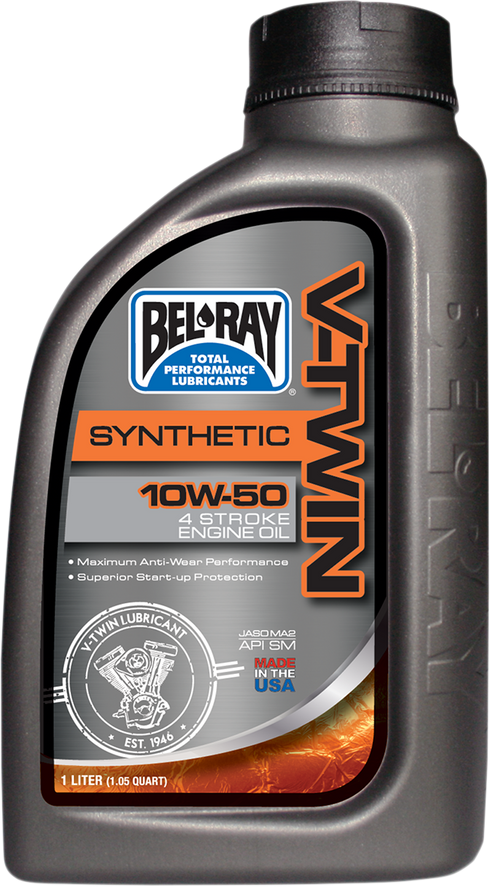 BEL-RAY V-Twin Synthetic Oil - 10W-50 - 1L 96915-BT1