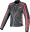 ALPINESTARS Stella Dyno Leather Jacket - Black/Haute Red - XS 3113924-1346-XS