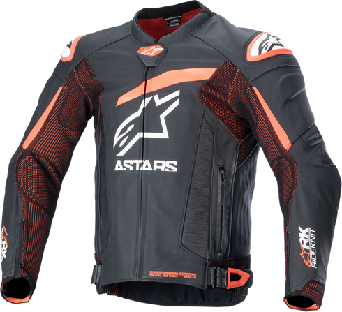 ALPINESTARS GP Plus R v4 Rideknit? Leather Jacket - Black/Red Fluo/White - US 50 / EU 60 3100324-1321-60