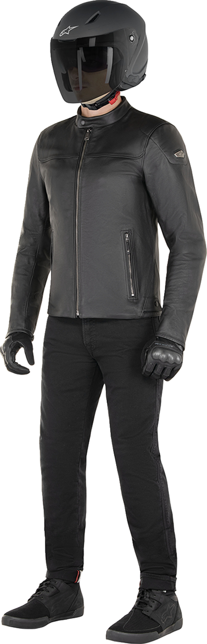 ALPINESTARS Blacktrack Leather Jacket - Black - XL 3103824-1100-XL