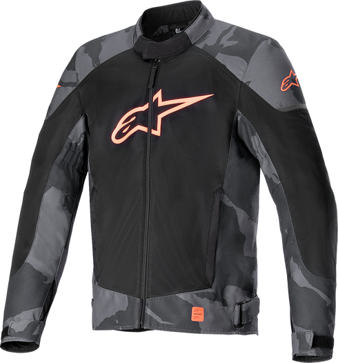 ALPINESTARS T-SP X Superair Jacket - Gray Camo/Red Fluo - 4XL 3302022-9133-4X