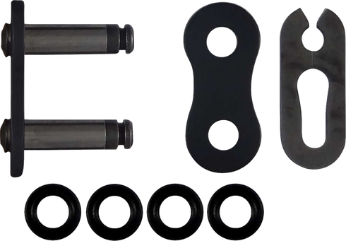 RK 525 Max-O - Connecting Link - Clip - Black 525MAXO-CL-B