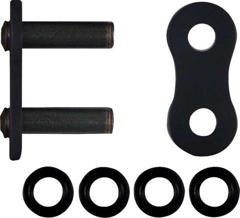 RK 525 Max O - Connecting Link - Rivet - Black 525MAXO-RL-B