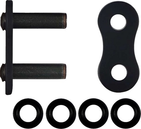 RK 520 Max O - Connecting Link - Rivet - Black 520MAXO-RL-B