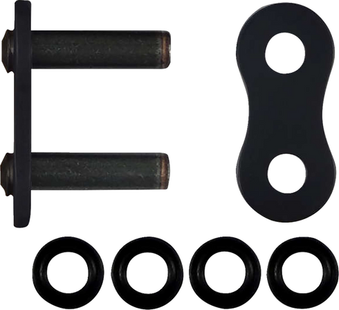 RK 530 Max O - Connecting Link - Rivet - Black 530MAXO-RL-B