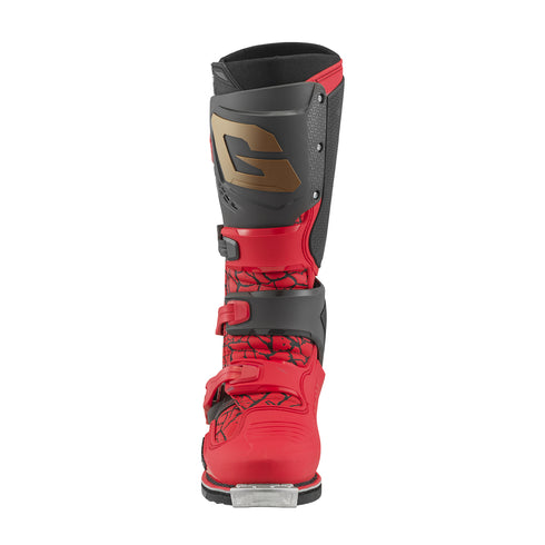 GAERNE Sg22 Magma Mjk Le Boots Red/Black/Gold Sz 13 - 480-66613