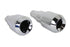 V-Twin Grenade Muffler Set Chrome - 30-0073