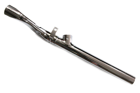 Wyatt Gatling Flat Header and Y Exhaust Connector Combo Chrome - 30-0194