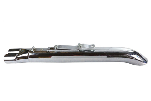 V-Twin 2:1 24 inch Collector Turn Out Muffler Chrome - 30-0207