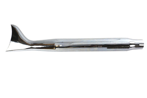 Wyatt Gatling Chrome Tapered Fishtail Muffler 27 inch - 30-0253