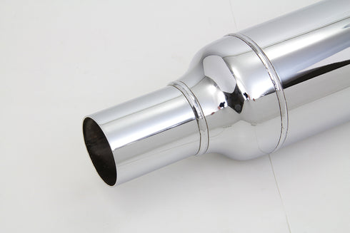 Wyatt Gatling 22 inch Cigar Muffler Chrome - 30-0282