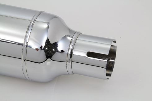 Wyatt Gatling 22 inch Cigar Muffler Chrome - 30-0282