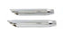 Wyatt Gatling 16-1/2 inch Baloney Slice Slip On Muffler Chrome - 30-0348