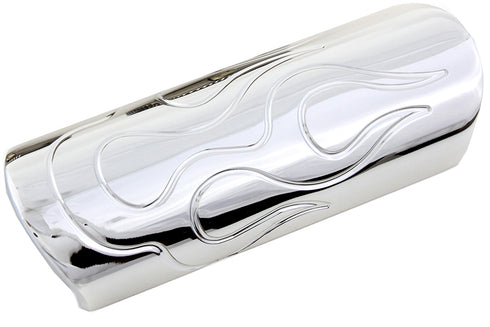 V-Twin Exhaust Heat Shield Flame Style - 30-0365