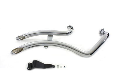 Wyatt Gatling XL Exhaust Drag Pipe Set Chrome - 30-0384