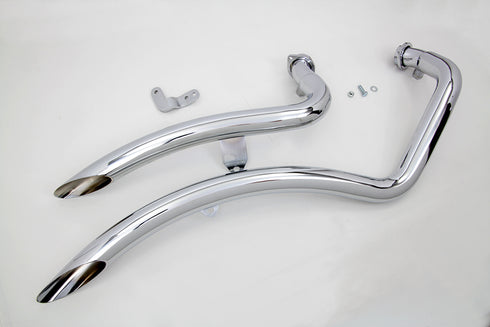 Wyatt Gatling Exhaust Drag Pipe Set Curvado - 30-0387