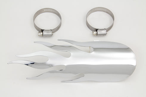 V-Twin Chrome Flame Heat Shield - 30-0473
