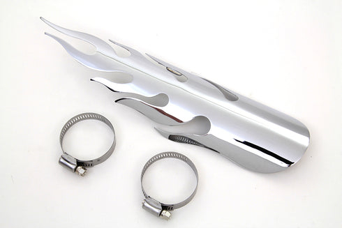 V-Twin Chrome Flame Heat Shield - 30-0478