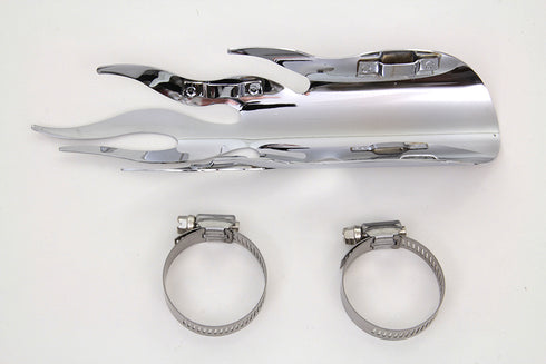V-Twin Chrome Flame Heat Shield - 30-0481