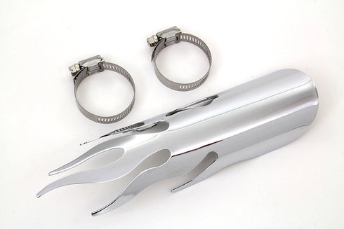 V-Twin Chrome Flame Heat Shield - 30-0481