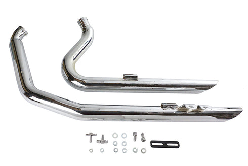 V-Twin Wyatt Gatling Exhaust Drag Pipe Set Down Slash Shorty - 30-0552
