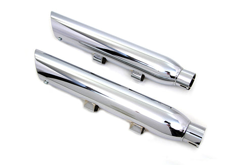 Wyatt Gatling Wyatt Gatling Chrome Slash Muffler Set - 30-0568
