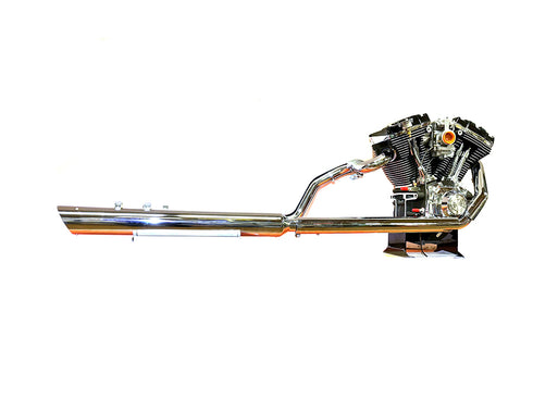 V-Twin Touring Crossover Exhaust Header System Chrome - 30-0609