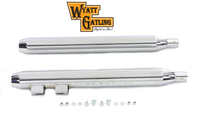 V-Twin Wyatt Gatling 28-5/8 inch Bullet Muffler Set - 30-0610