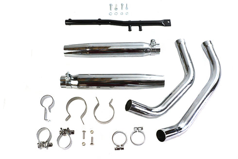 V-Twin Tapered Muffler Exhaust Kit Chrome - 30-0616