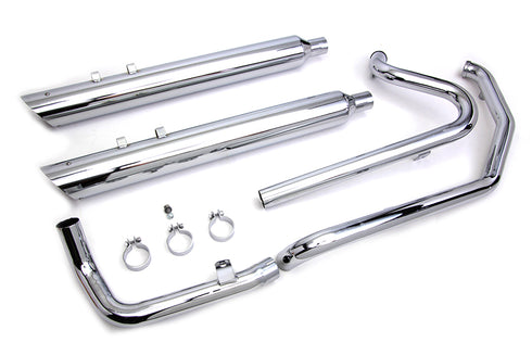 V-Twin Touring Crossover Exhaust Header System Chrome - 30-0621