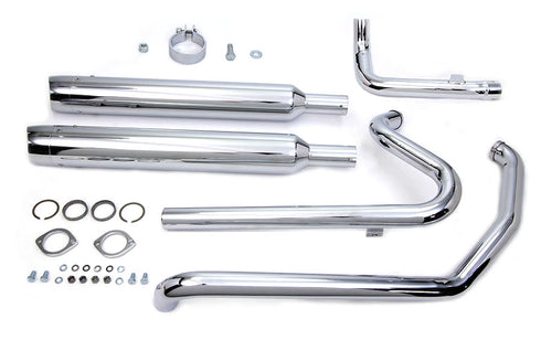 V-Twin Touring Crossover Exhaust Header System Chrome - 30-0631