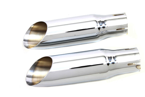 V-Twin Chrome Mini Exhaust Tip Set - 30-0672
