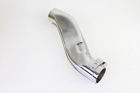 V-Twin Flat inchSquash inch Pipe with Tab Chrome - 30-0680