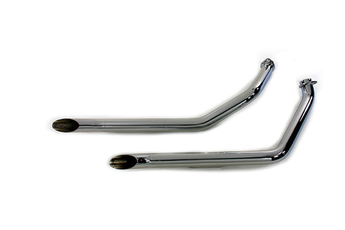 Cycle Shack Factory Sample Exhaust Goose Style Drag Pipe Set - 30-0689