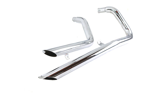 V-Twin Factory Sample XL Exhaust Drag Pipe Set Turn Down - 30-0695