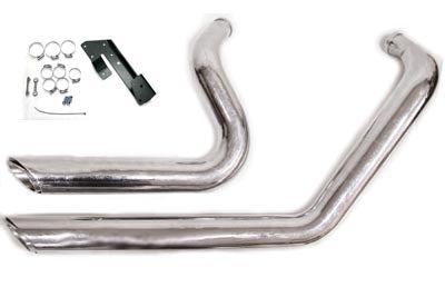 V-Twin Factory Sample Exhaust Drag Pipe Set Short Shots - 30-0700