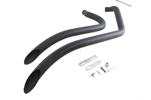 V-Twin Factory Sample Wyatt Gatling Smooth Radius Pipe Set Black - 30-0701