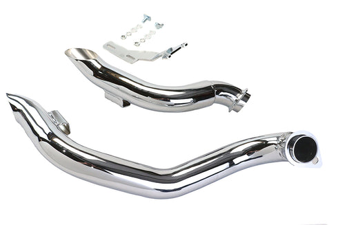 Wyatt Gatling Chrome Wyatt Gatling Down Draft Drag Pipes - 30-0725