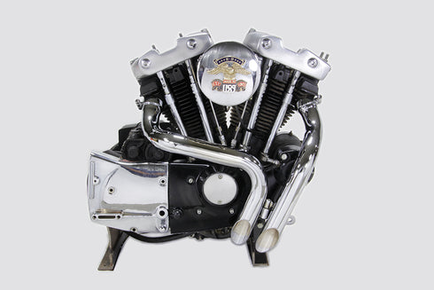 V-Twin Ironhead LAF Exhaust Header Set Chrome - 30-0727