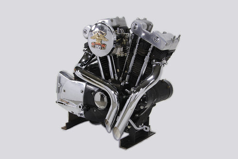 V-Twin Ironhead LAF Exhaust Header Set Chrome - 30-0727