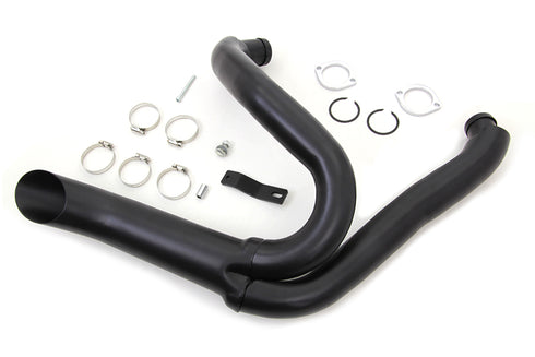 Wyatt Gatling Black Wyatt Gatling 2 into 1 Exhaust Pipe Header Kit - 30-0769