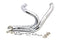 Wyatt Gatling Chrome Wyatt Gatling 2 into 1 Exhaust Pipe Header Kit - 30-0772