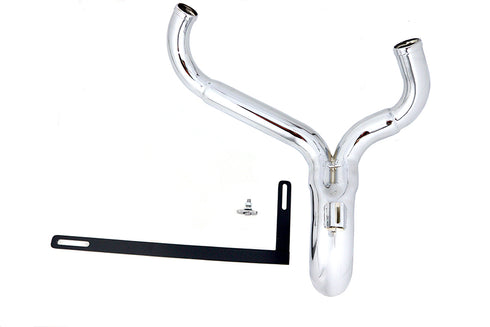 Wyatt Gatling Wyatt Gatling inchY inch Exhaust Pipe Header Chrome - 30-0776